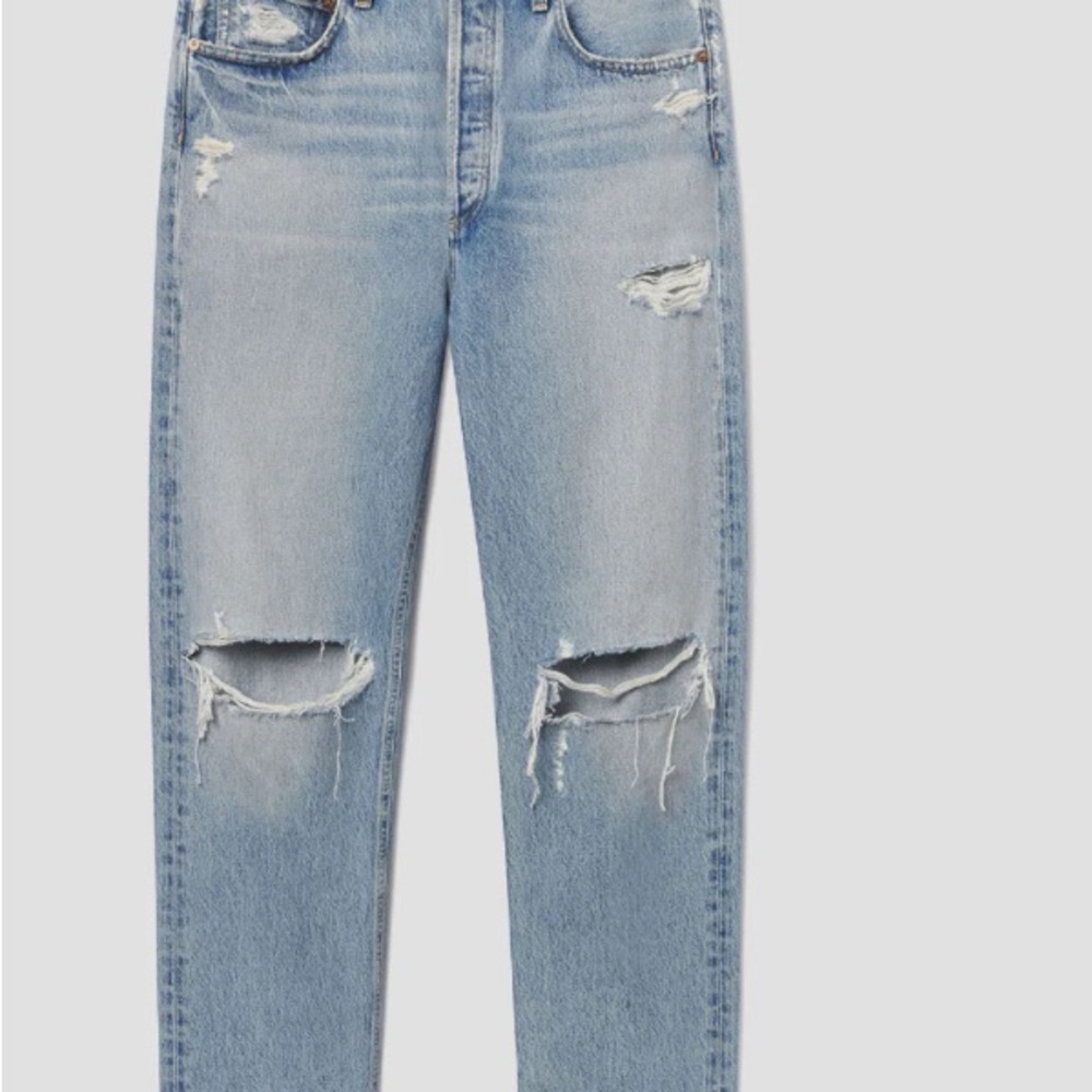 Agolde Women’s 90s Jeans - Distressed Straight Jeans - Picture 2 of 5